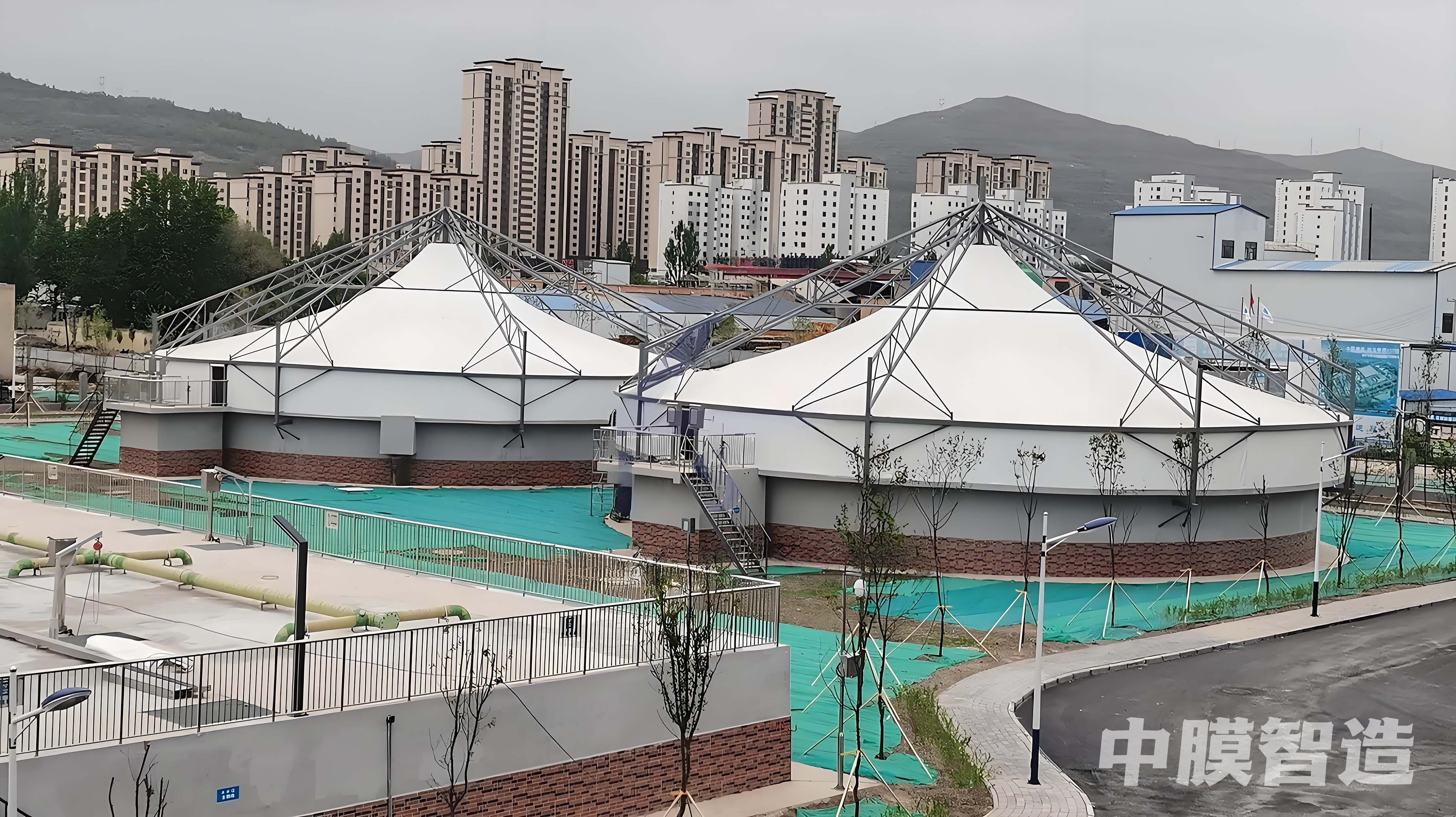 青海西宁多巴污水厂反吊膜密封项目2